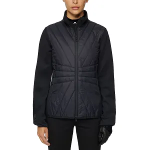 J.Lindeberg Women's Holma Quilt Hybrid Golf Jacket - Black