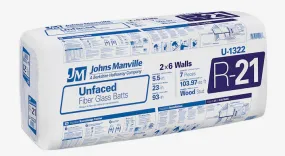 Johns Manville Unfaced Batts & Rolls Insulation