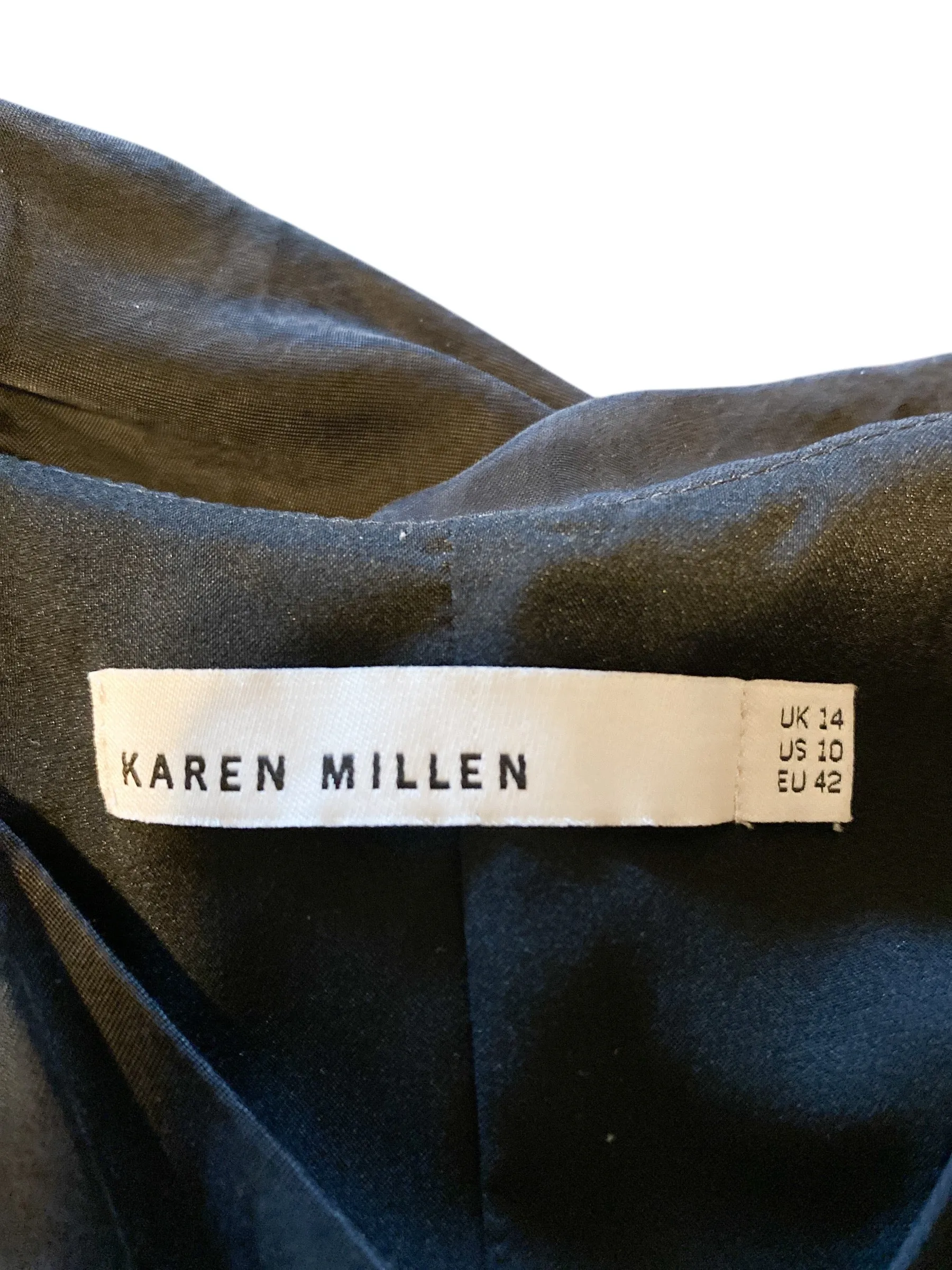 Karen Millen, Surplice Drape Back Dress, Size 10