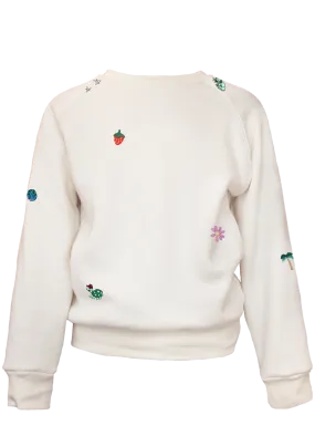 Kid's Mini Embroideries Sprinkled Classic Crew Pullover