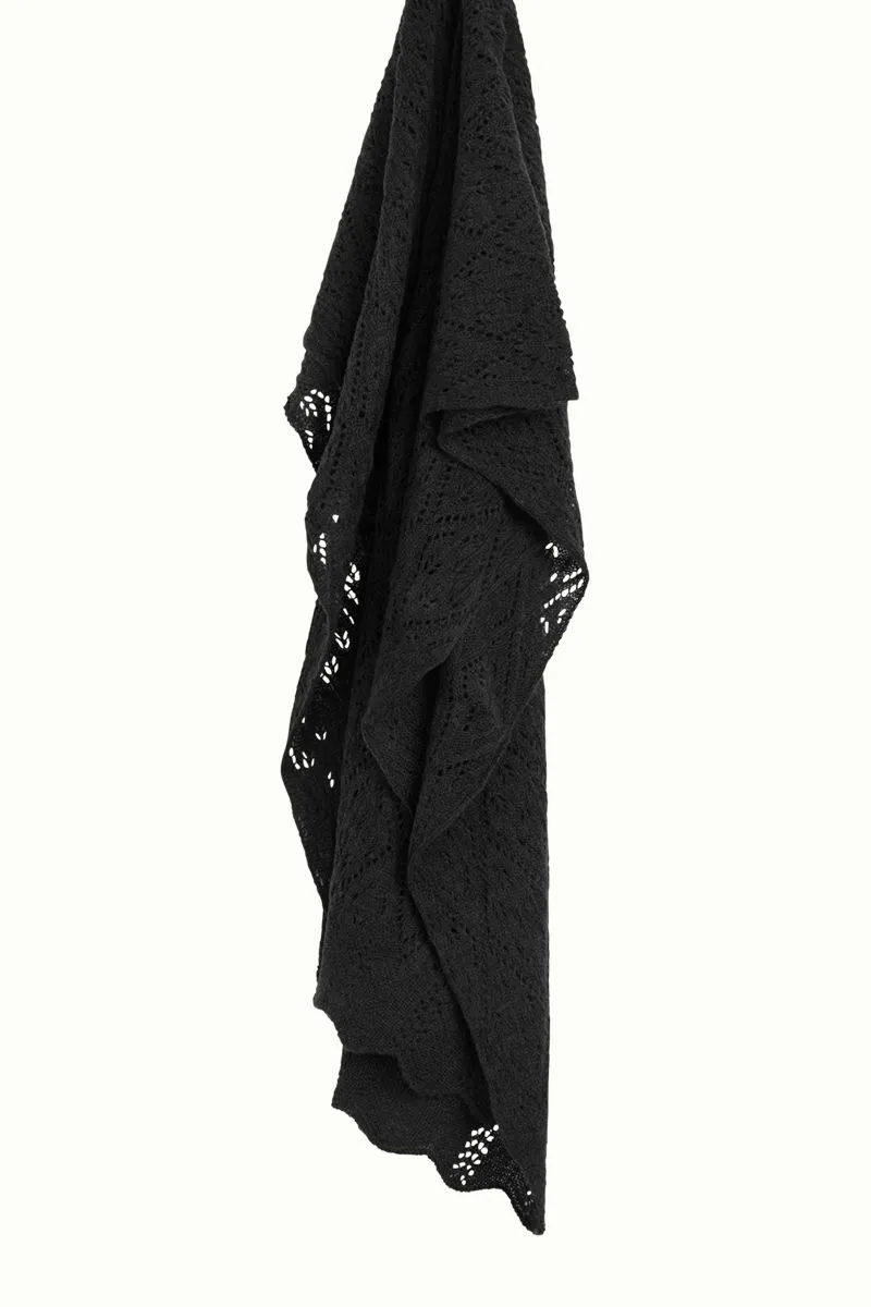 Lange zwarte sjaal | King Louie scarf Nola black