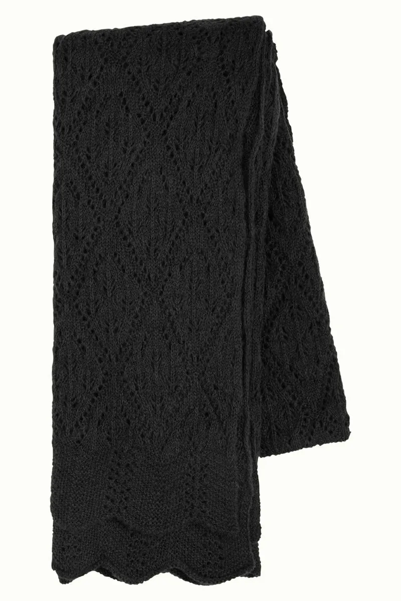 Lange zwarte sjaal | King Louie scarf Nola black