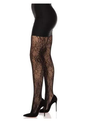 Leg Avenue Garden Rose Lace Tights