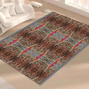 Liberace Flame Cape Pattern Area Plush Rug