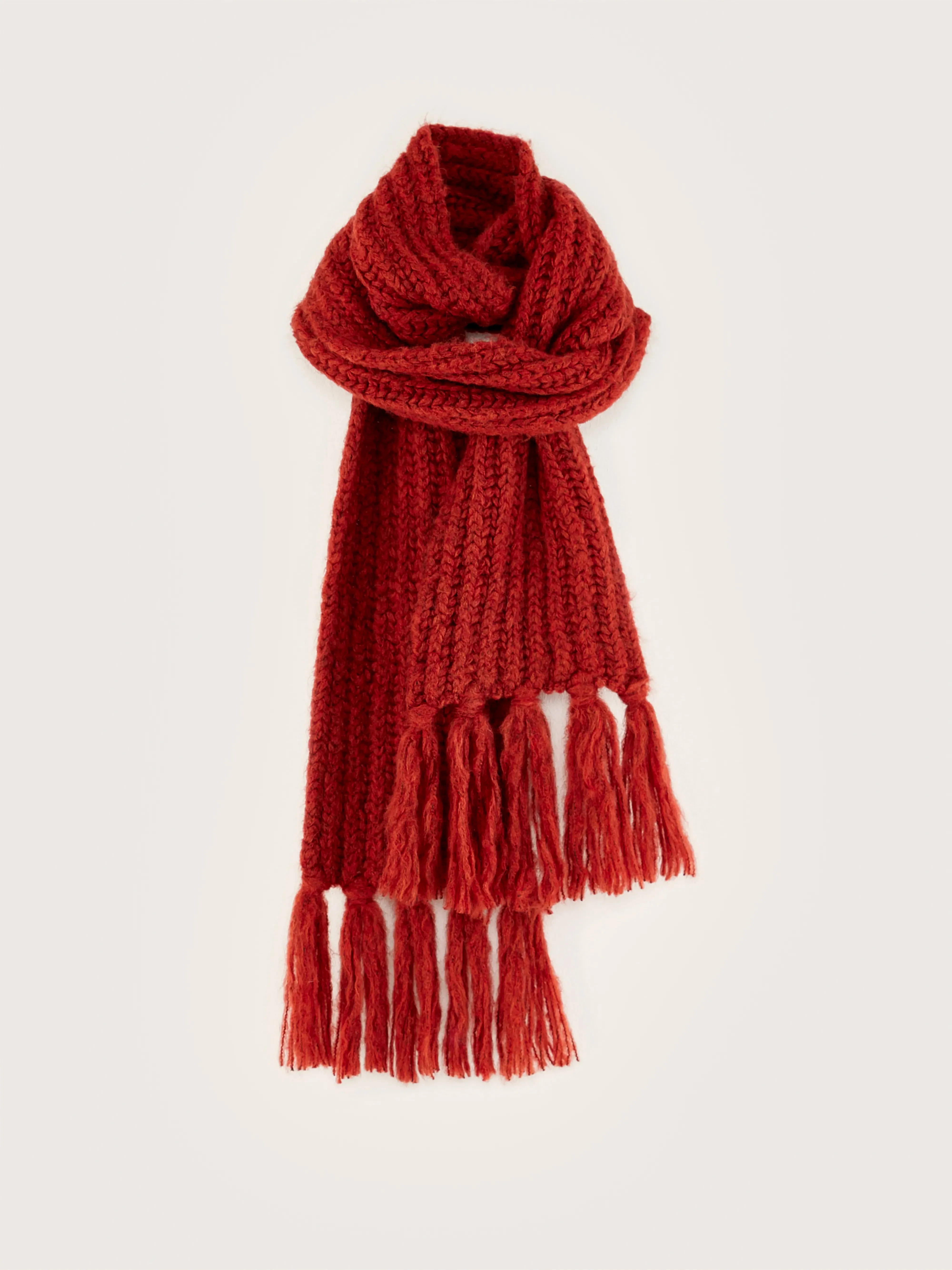 Lioko ribbed scarf (242 / M / MAHOGANY)