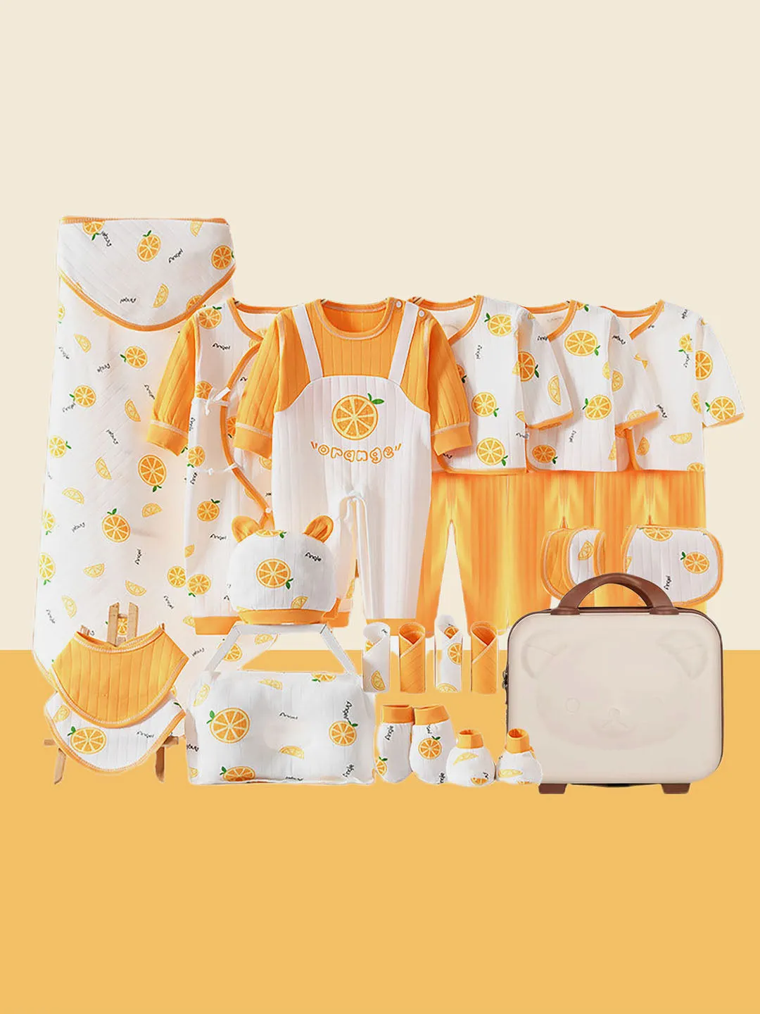 Little Surprise Box 27 Pcs Newborn Baby Girl/ Boy All Season Wear Gift Hamper With Suitcase