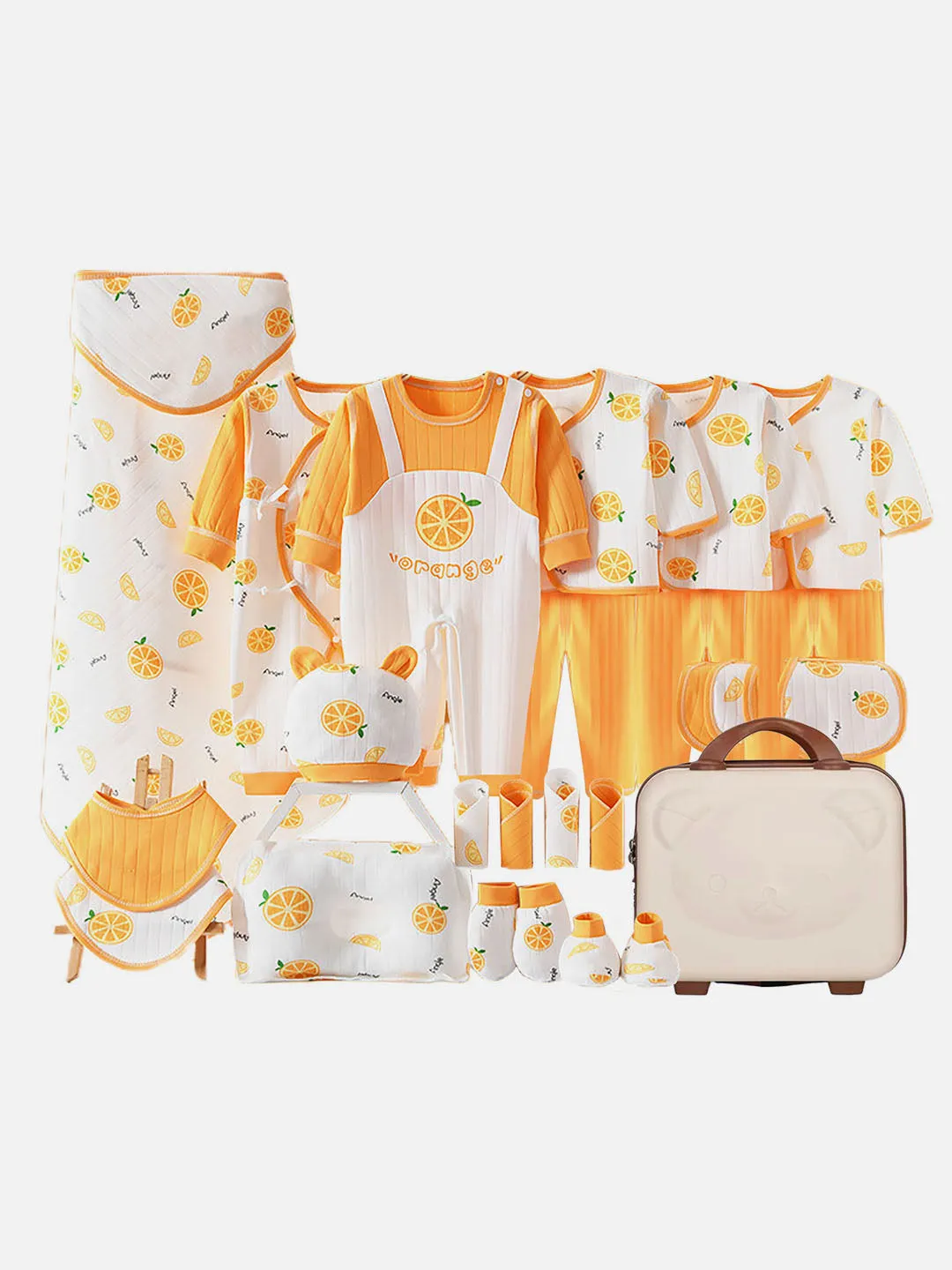 Little Surprise Box 27 Pcs Newborn Baby Girl/ Boy All Season Wear Gift Hamper With Suitcase