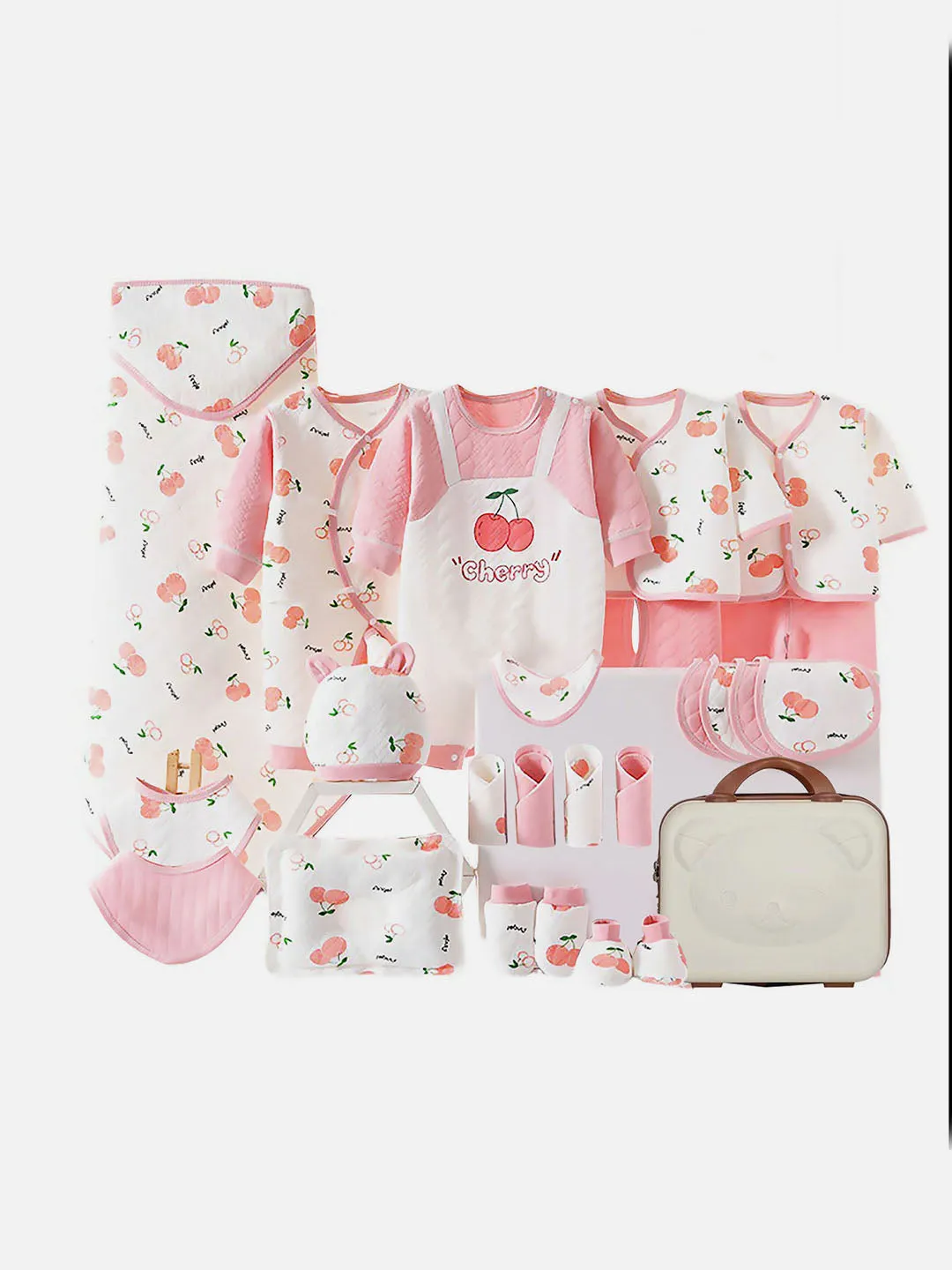 Little Surprise Box 27 Pcs Newborn Baby Girl/ Boy All Season Wear Gift Hamper With Suitcase