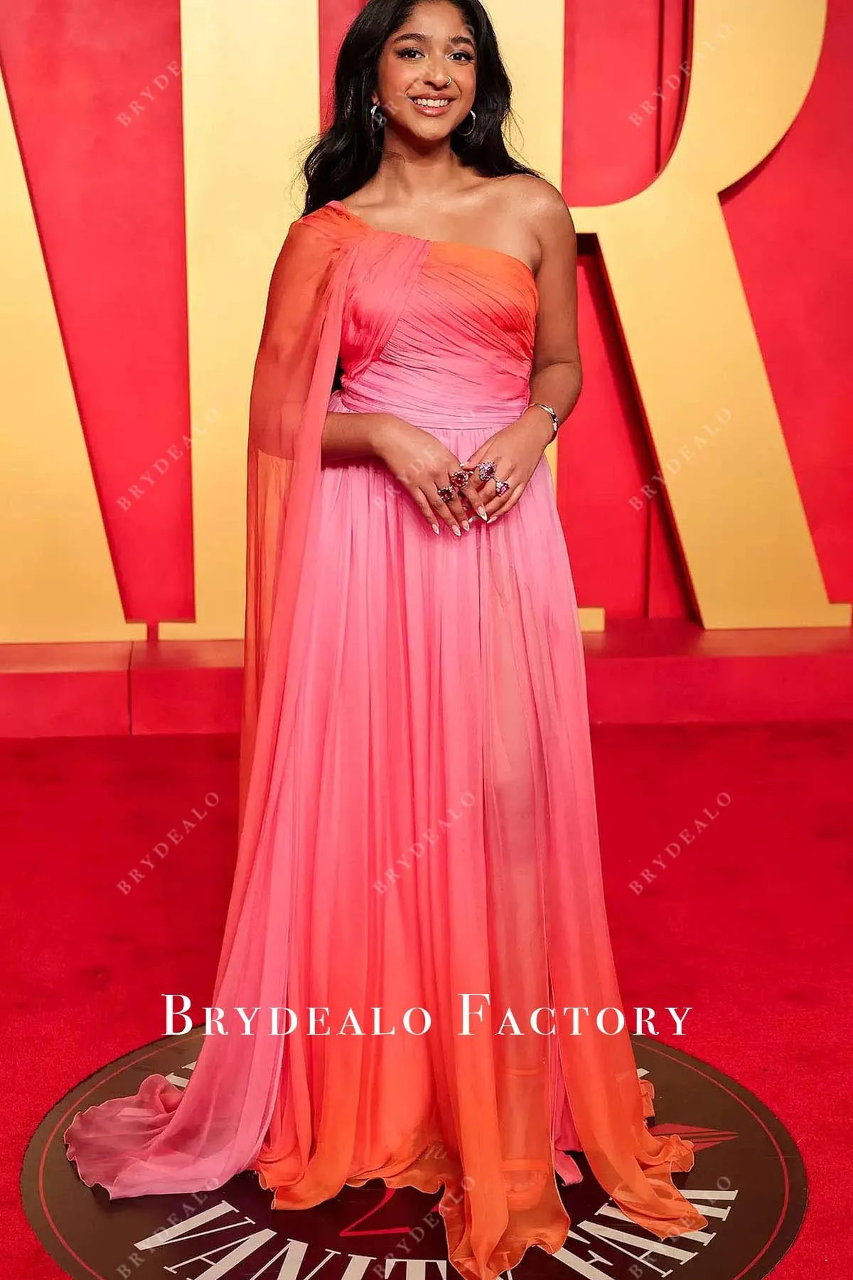 Maitreyi Ramakrishnan 2024 Oscars After Party One Shoulder Dress