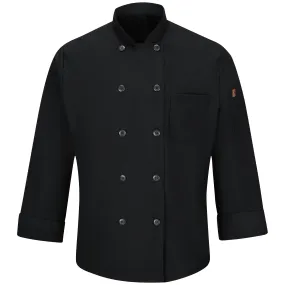 Men's Chef Coat with OilBlok   MIMIX 042X - Black