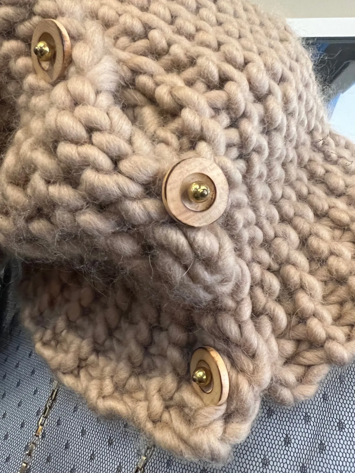 Merino Wool Cowl Beige