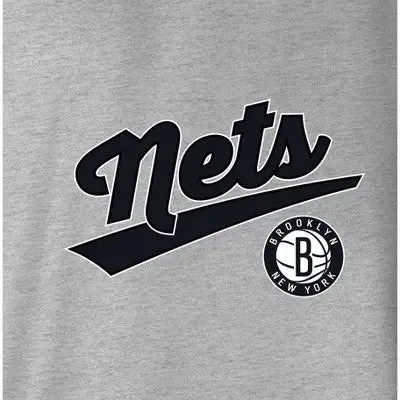 NBA Brooklyn Nets Women's Gray Long Sleeve Team Slugger Crew Neck T-Shirt - S