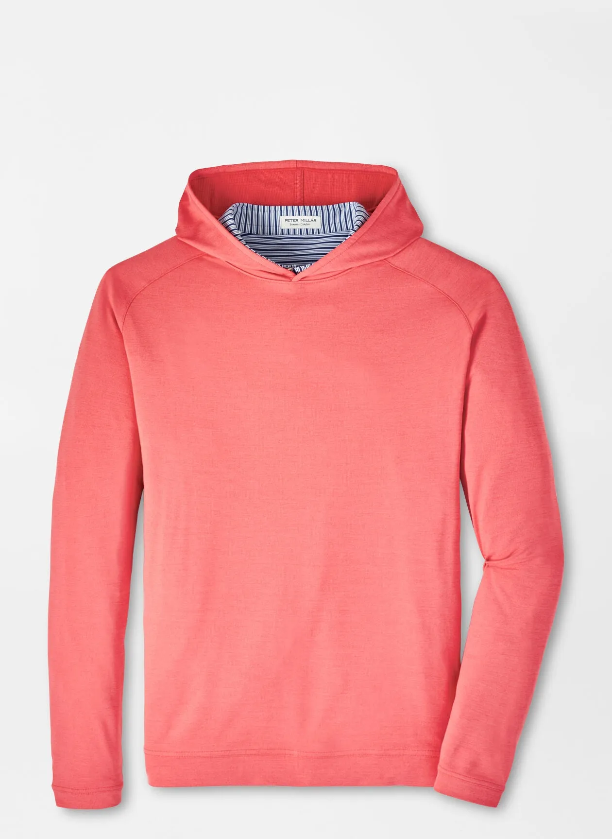 Peter Millar Pine Performance Hoodie in Cape Red