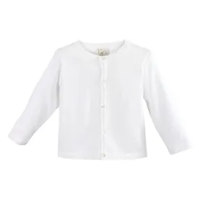 Petit Ami Ladder Edge Basic Cardigan Sweater