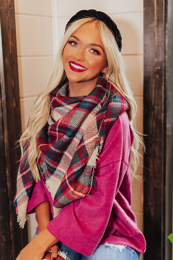 Plaid All Day Blanket Scarf