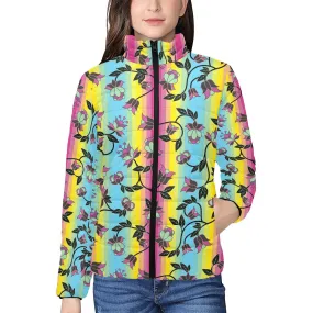 Powwow Carnival Women's Stand Collar Padded Jacket