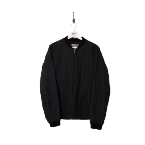 Prada Blackout Quilted Bomber Jacket