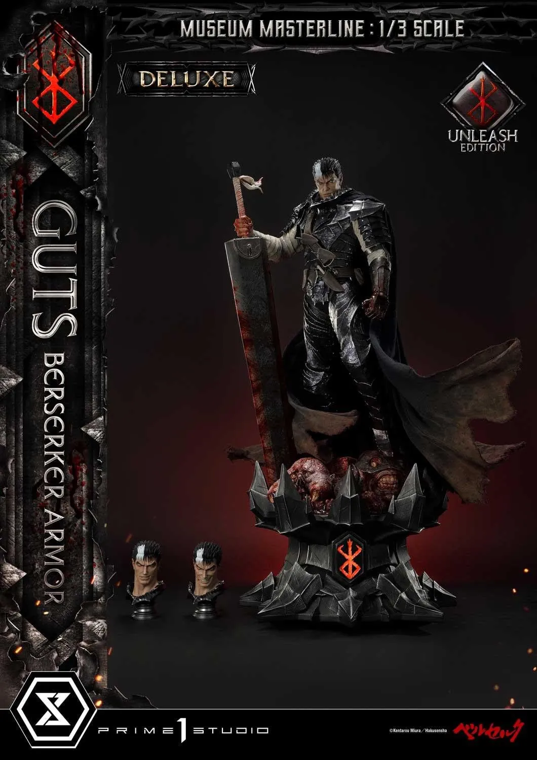 PRE-ORDER: Prime 1 Studio Museum Masterline Berserk Guts, Berserker Armor Unleash Edition DX Bonus Version 1/3 Scale Statue