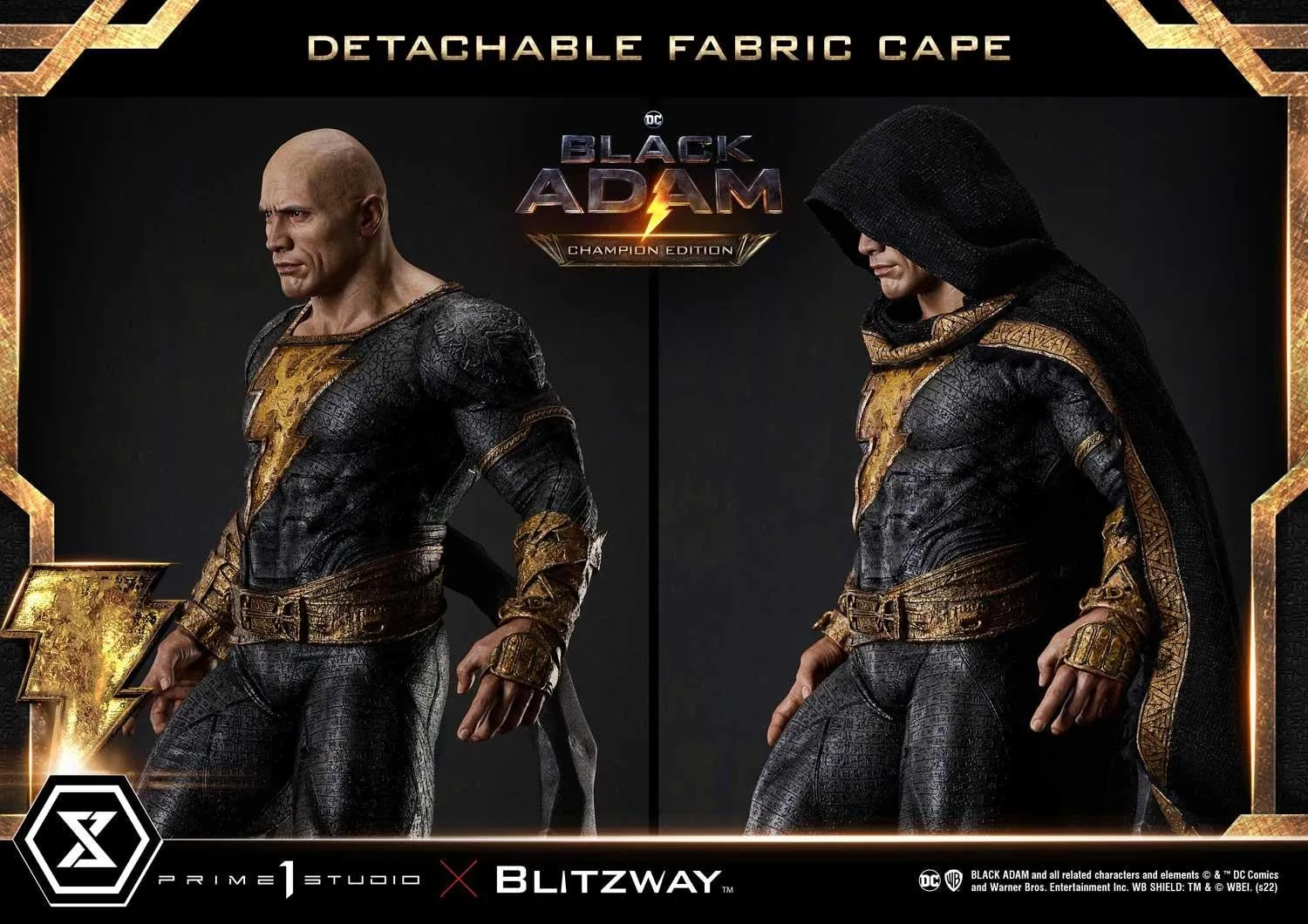 PRE-ORDER: Prime 1 Studio Museum Masterline Black Adam Black Adam Champion Edition 1/3 Scale Statue