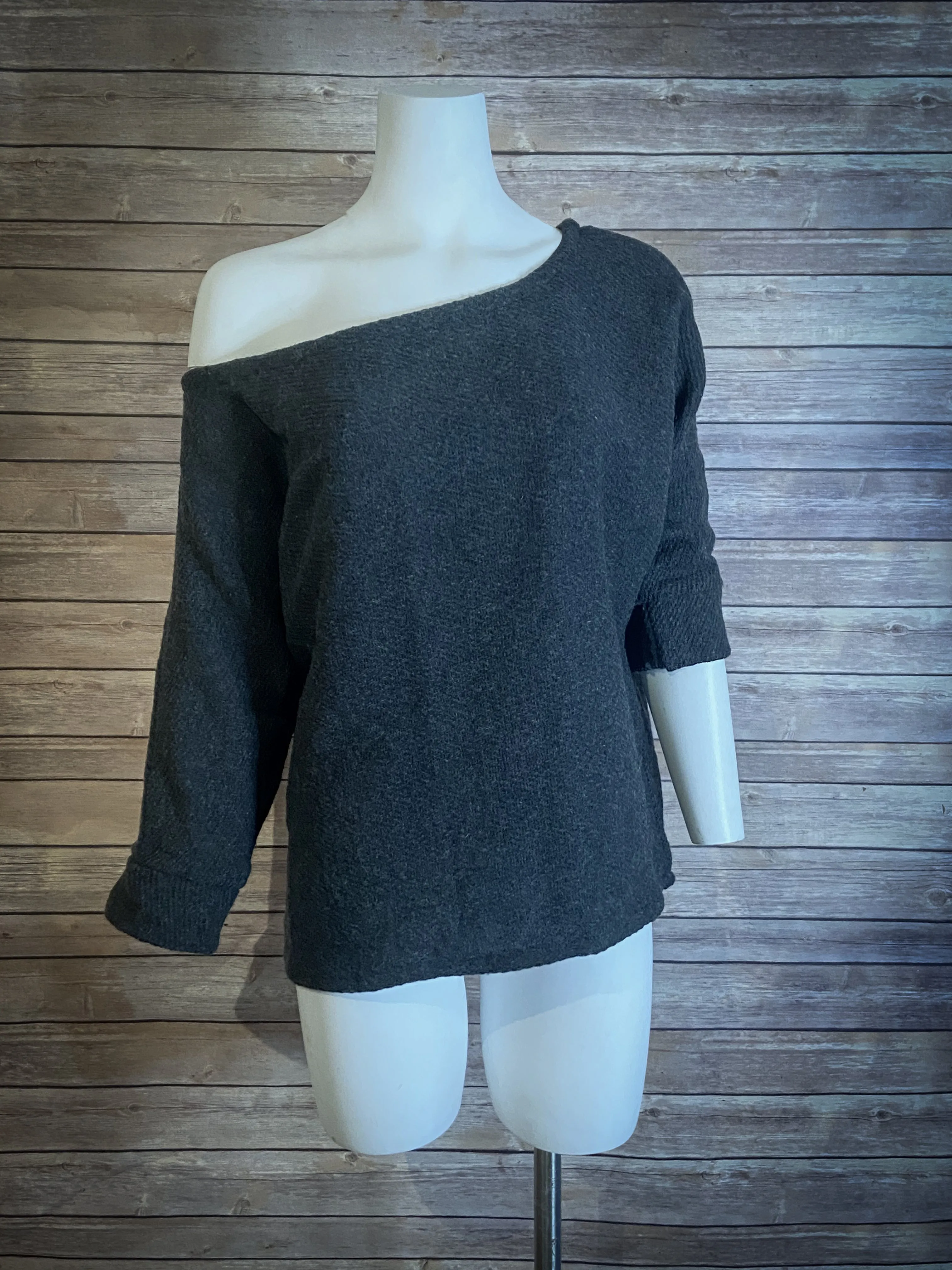 Pure Wool Jumper - Grey