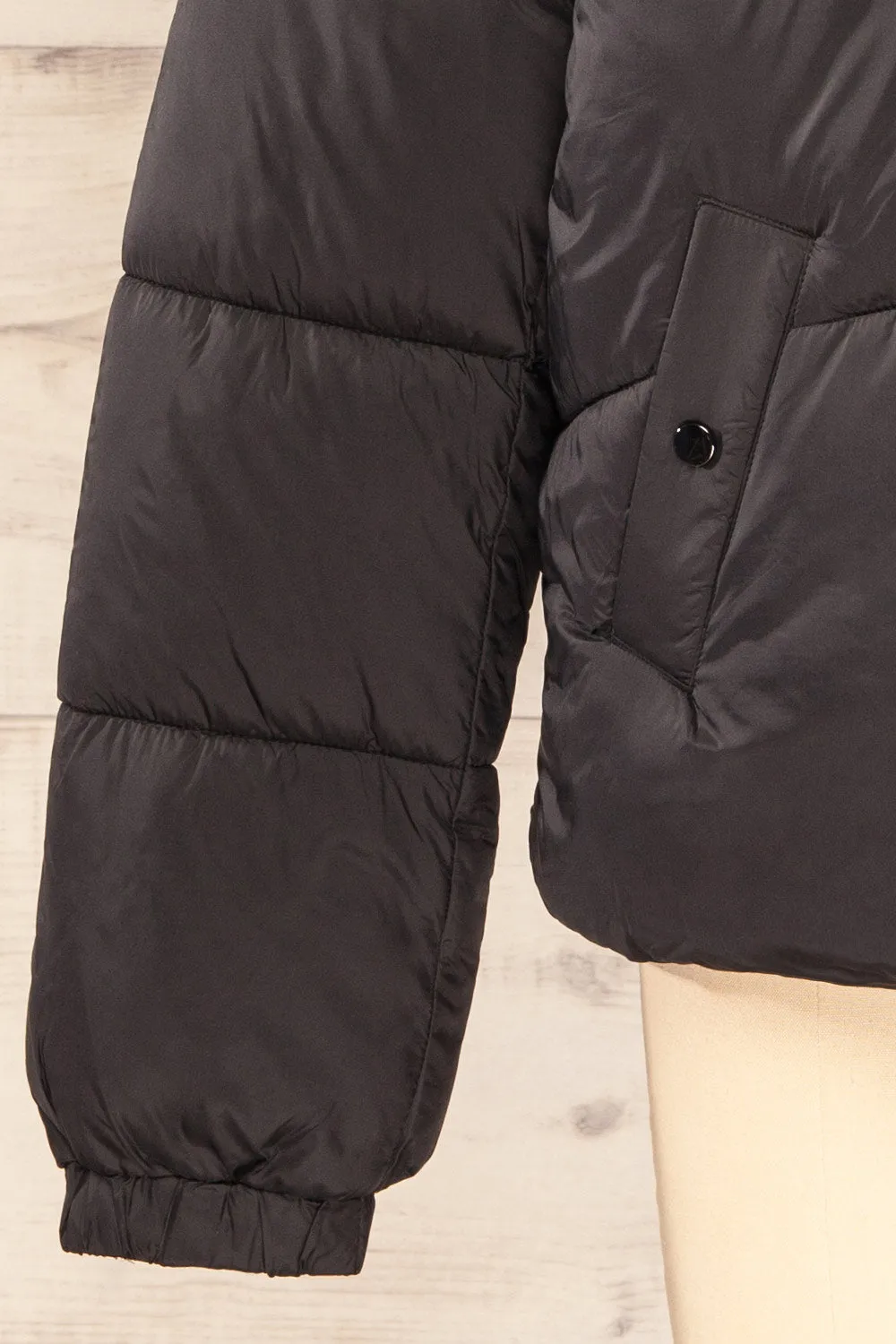 Rasdale Black | Short Puffer Coat