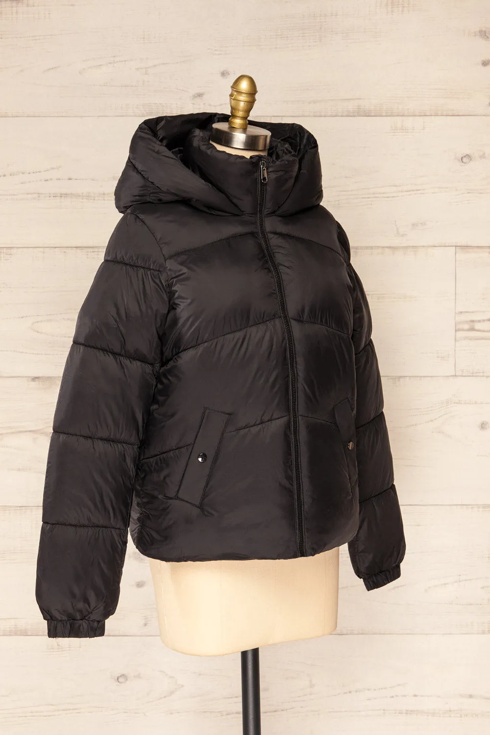 Rasdale Black | Short Puffer Coat