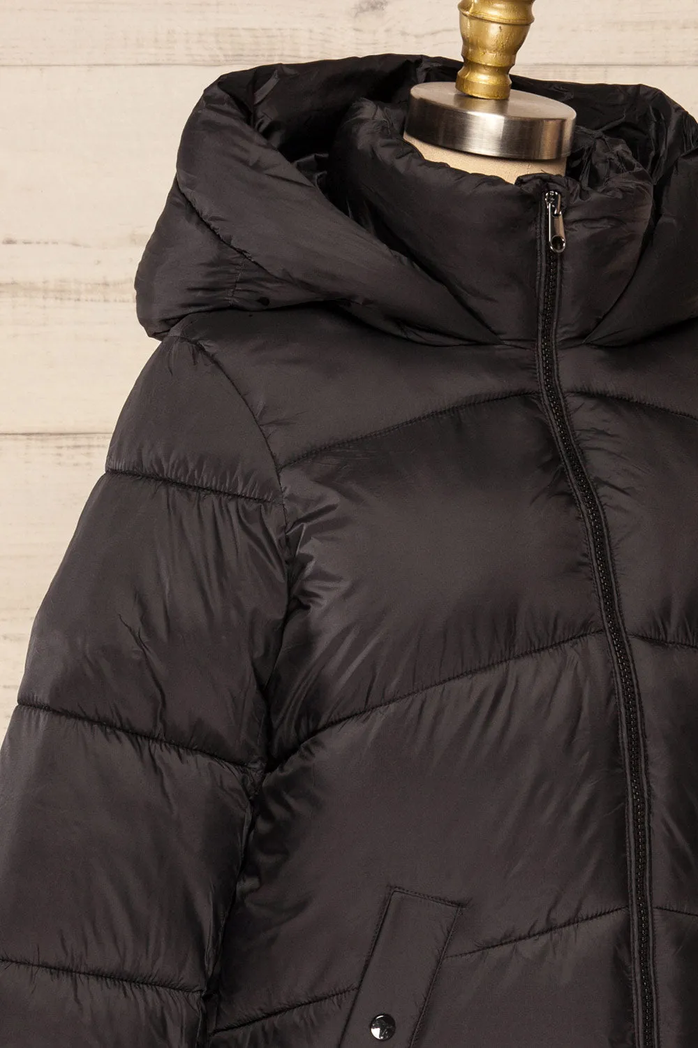 Rasdale Black | Short Puffer Coat