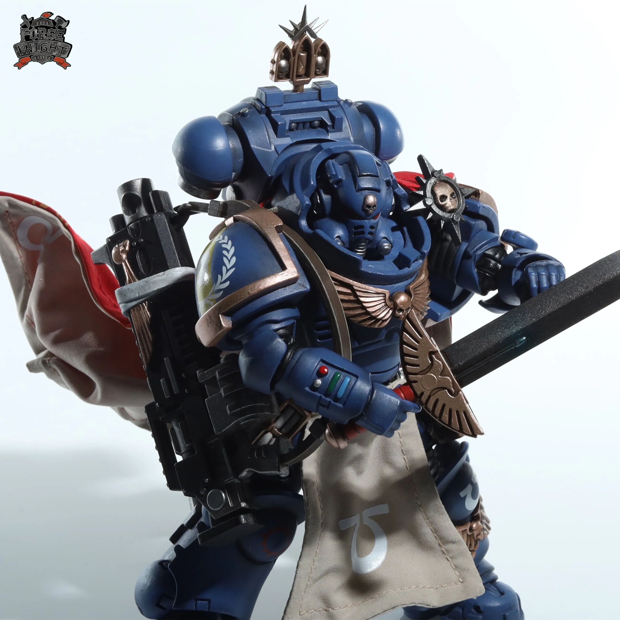 【READY FOR SHIP】Custom cape set for Joytoy Warhammer 40000 1/18 Ultramarines Primars Captain Ptolias Corvor