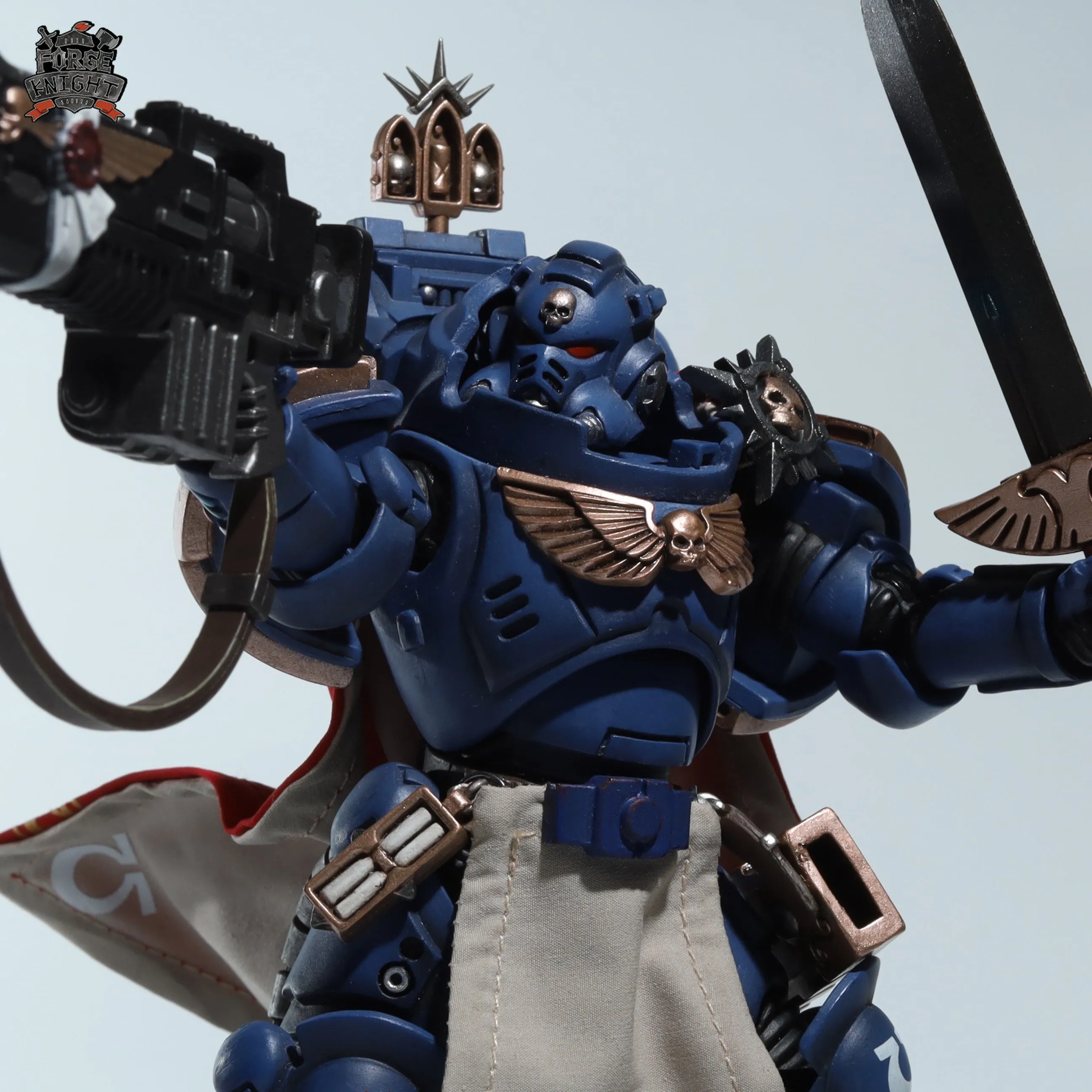 【READY FOR SHIP】Custom cape set for Joytoy Warhammer 40000 1/18 Ultramarines Primars Captain Ptolias Corvor