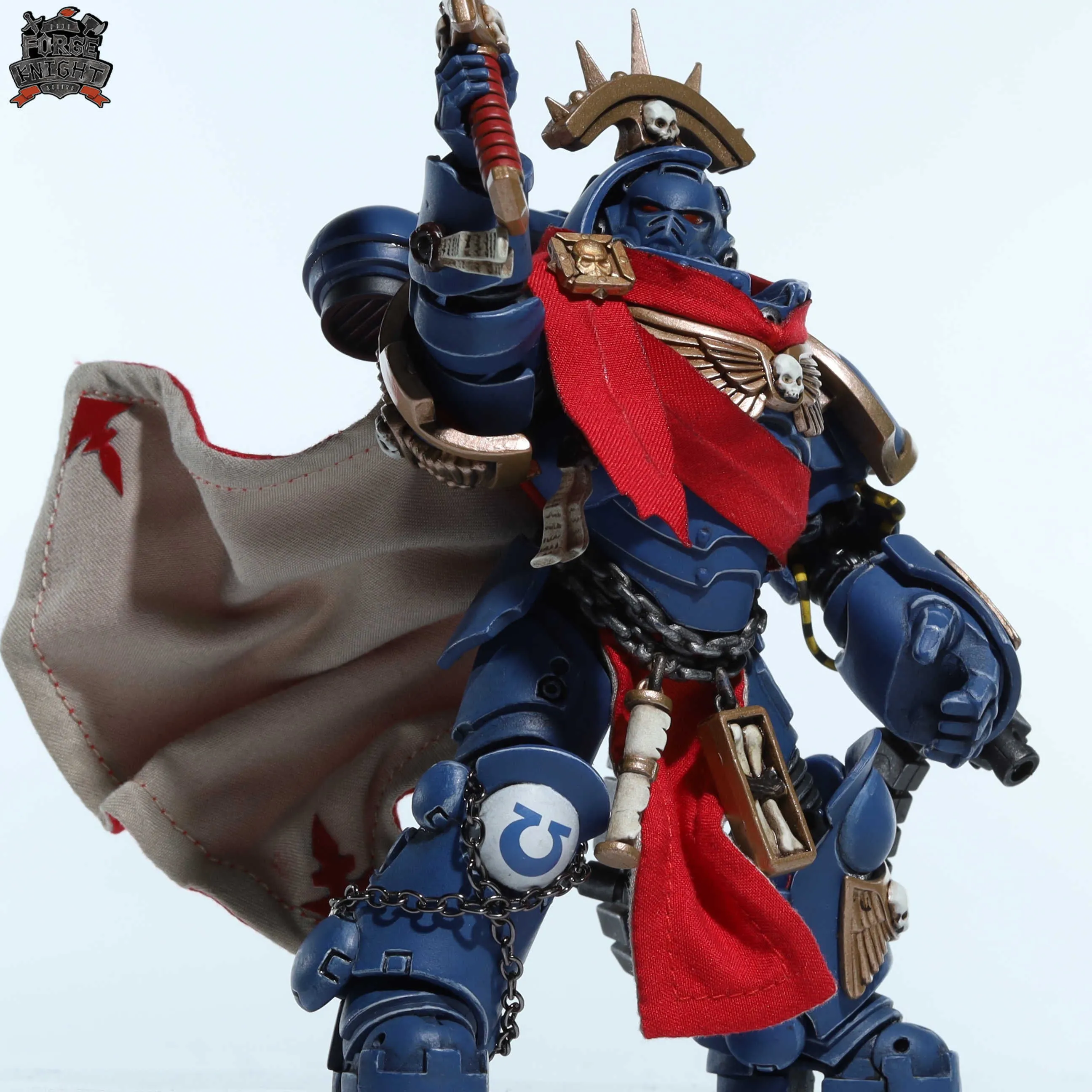 【READY FOR SHIP】Custom cape set for Joytoy Warhammer 40000 1/18 UltramarinesPrimaris Captain in Gravis Armour Brother Captain Voltian