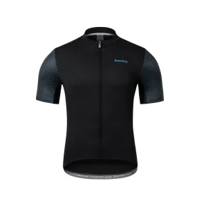 Santic Men Cycling Jersey Short Sleeve Black