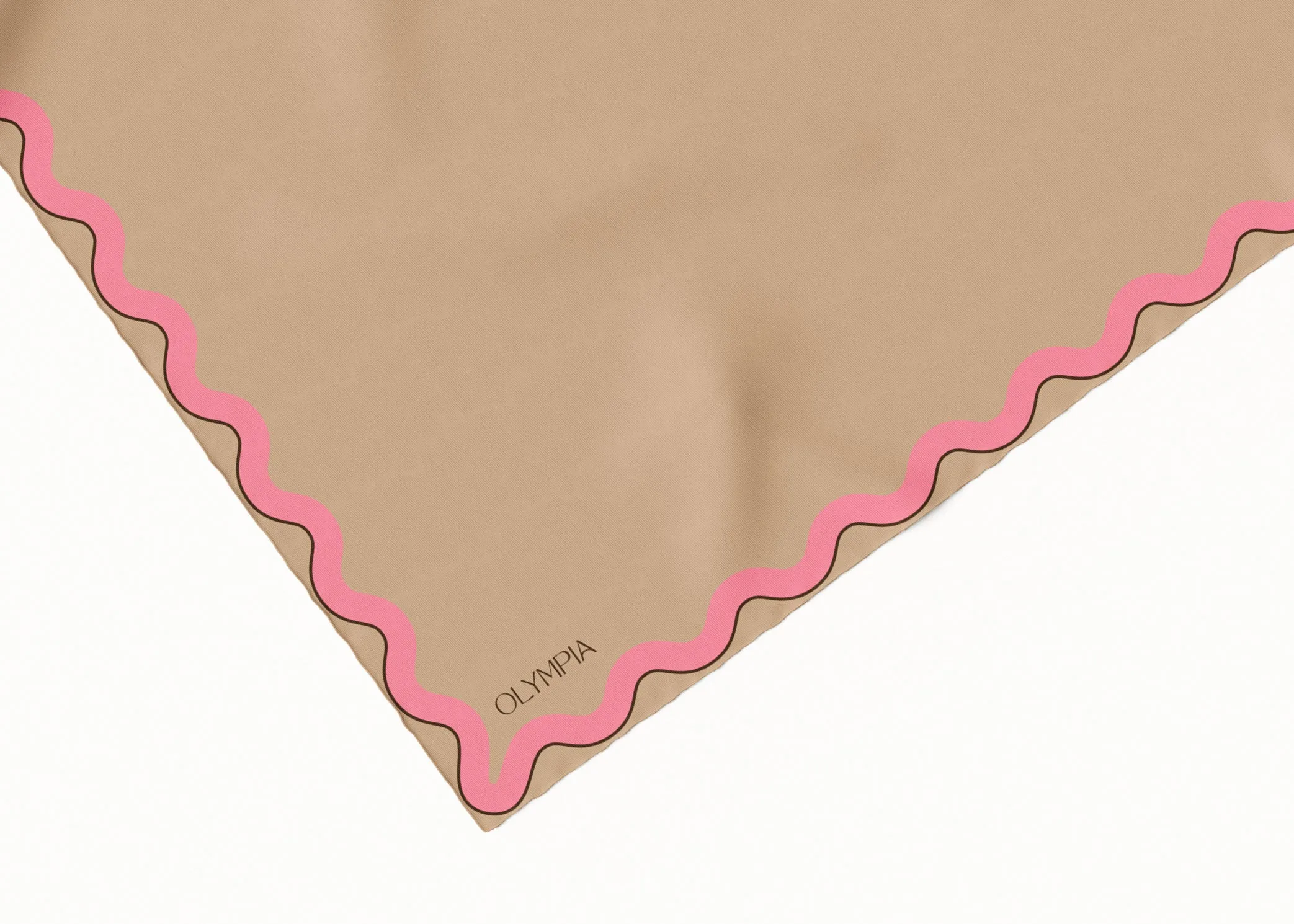 Sophie Biscuit/Bubblegum Silk Scarf - 89x89cm