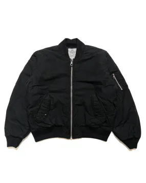 Stüssy Quilted Bomber Waxed Black