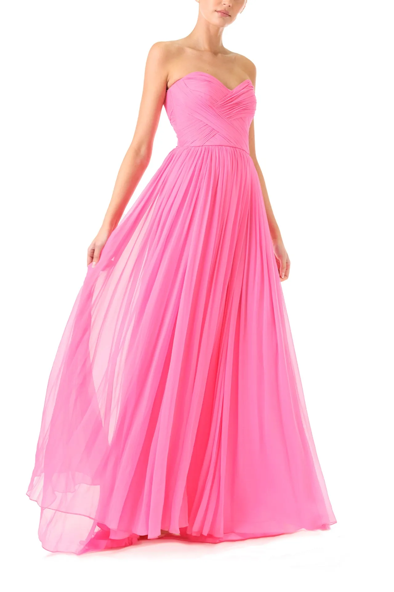 Sweetheart Strapless Chiffon Gown