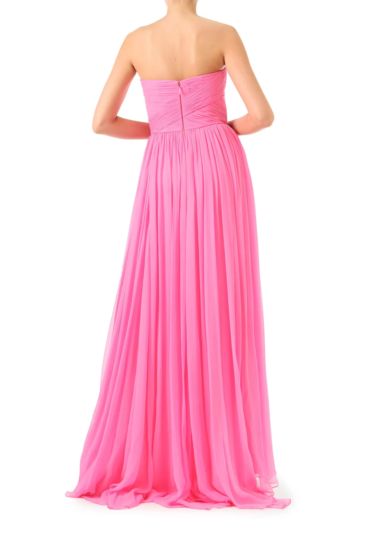 Sweetheart Strapless Chiffon Gown