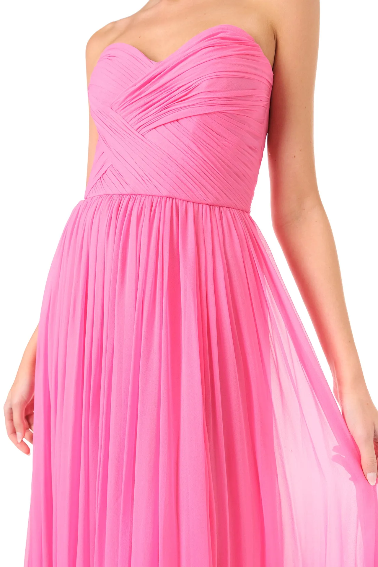 Sweetheart Strapless Chiffon Gown