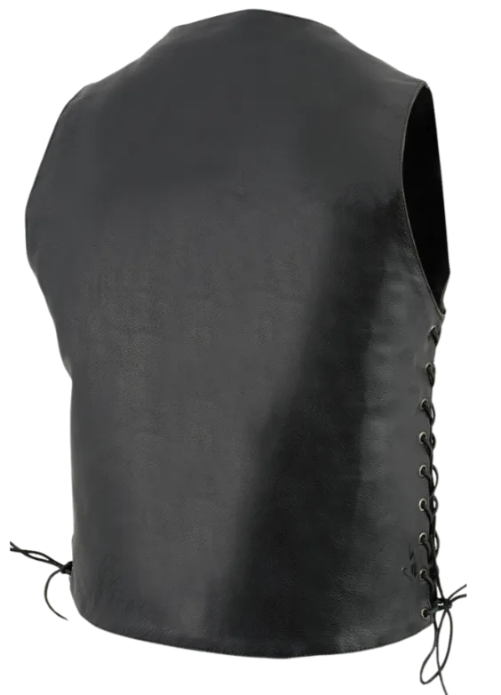 The "Top Biller" TALL 10 Pocket Leather Vest