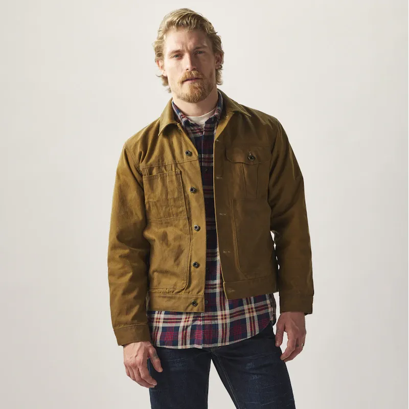 Tin Cloth Short Lined Cruiser Jacket - Dark Tan