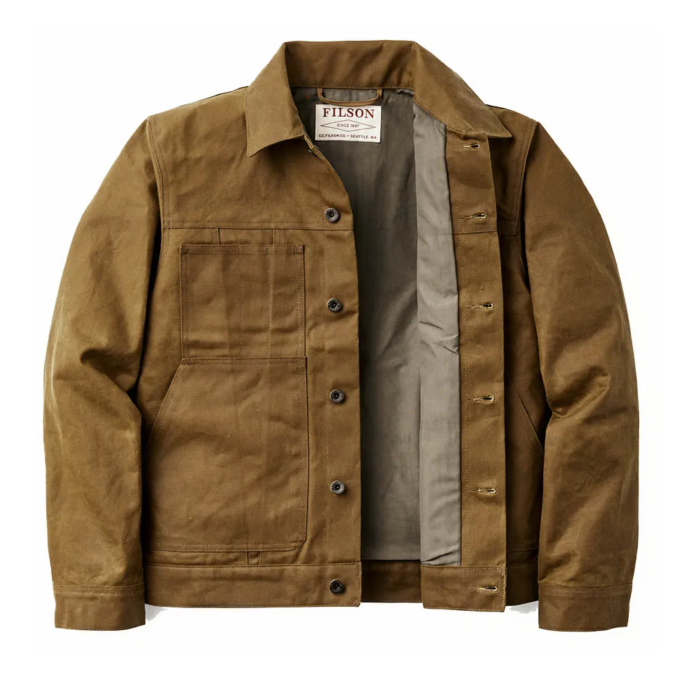 Tin Cloth Short Lined Cruiser Jacket - Dark Tan