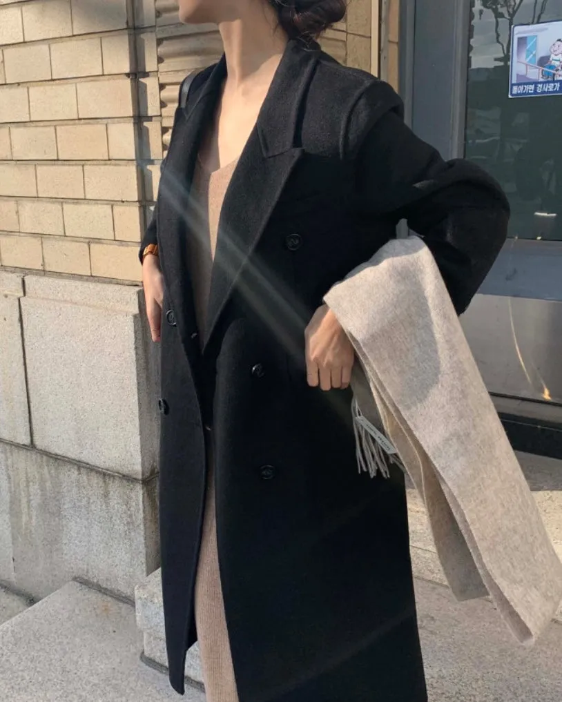 Toronto Wool Double Coat - 100% Wool