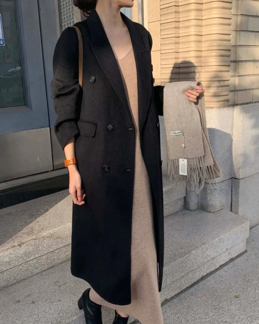 Toronto Wool Double Coat - 100% Wool