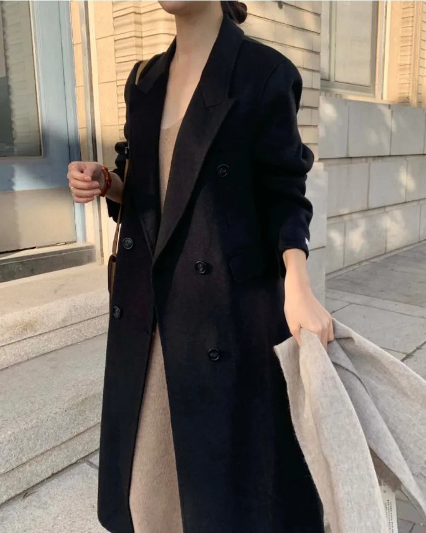 Toronto Wool Double Coat - 100% Wool