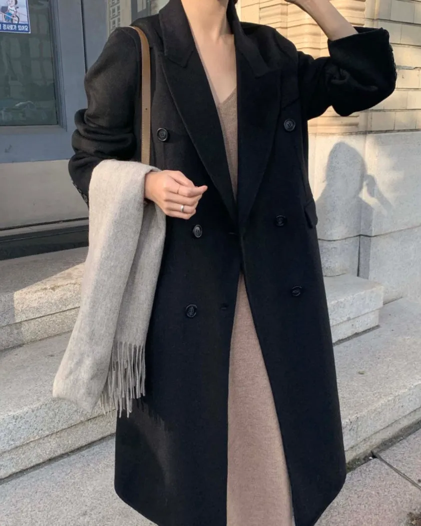 Toronto Wool Double Coat - 100% Wool