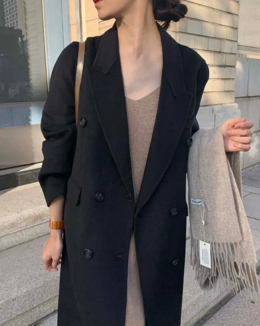 Toronto Wool Double Coat - 100% Wool