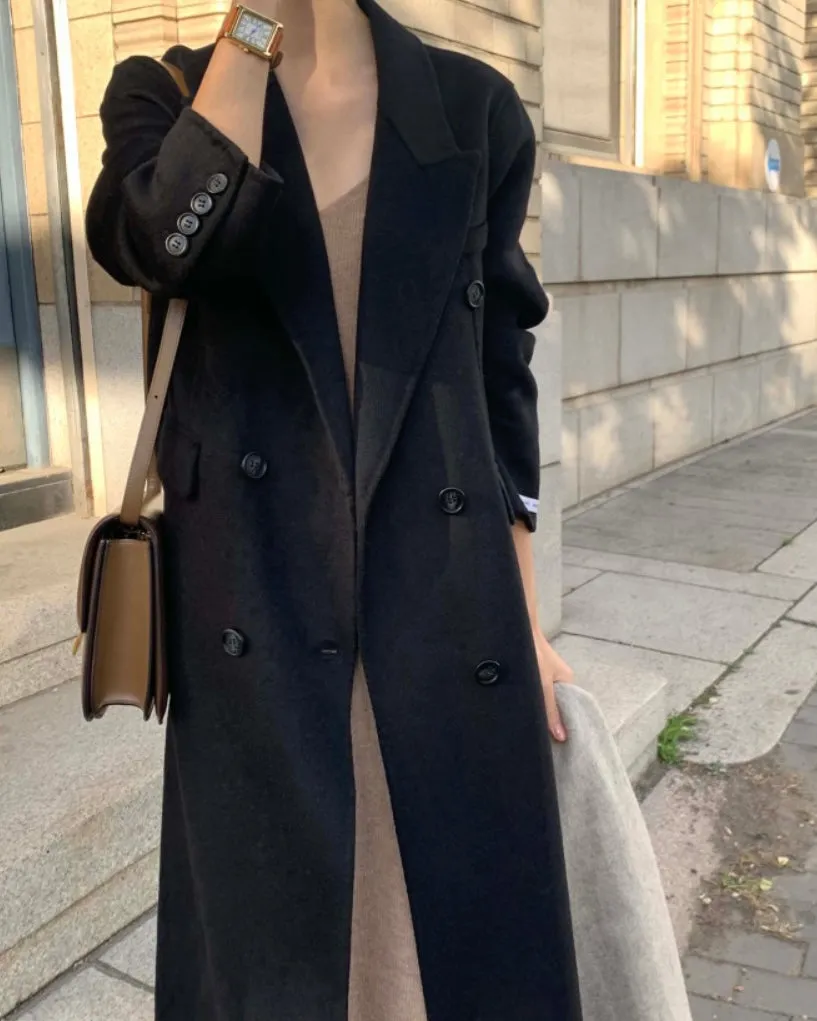 Toronto Wool Double Coat - 100% Wool