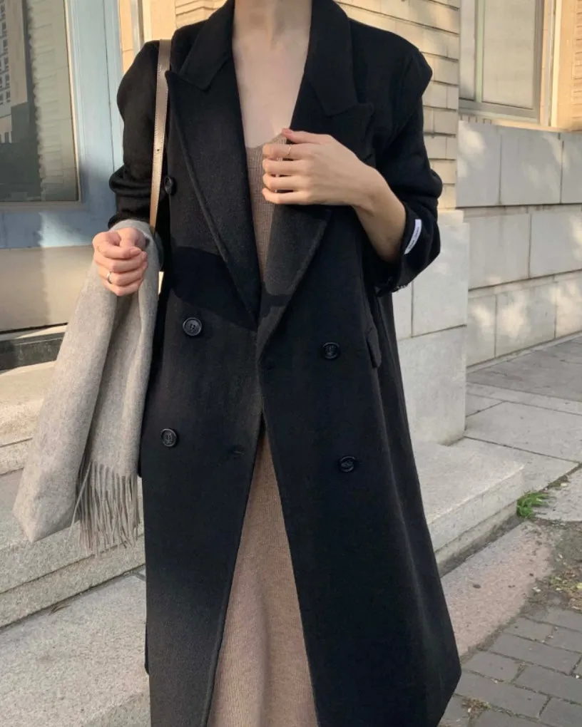 Toronto Wool Double Coat - 100% Wool