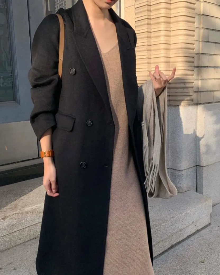 Toronto Wool Double Coat - 100% Wool