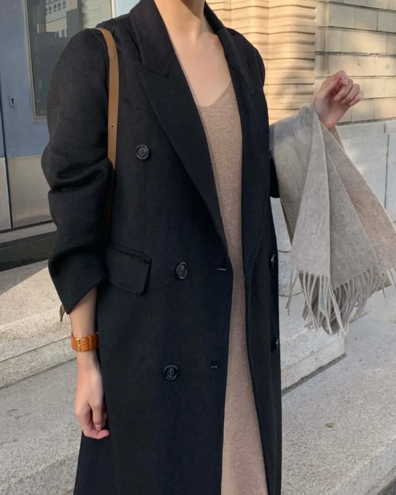 Toronto Wool Double Coat - 100% Wool