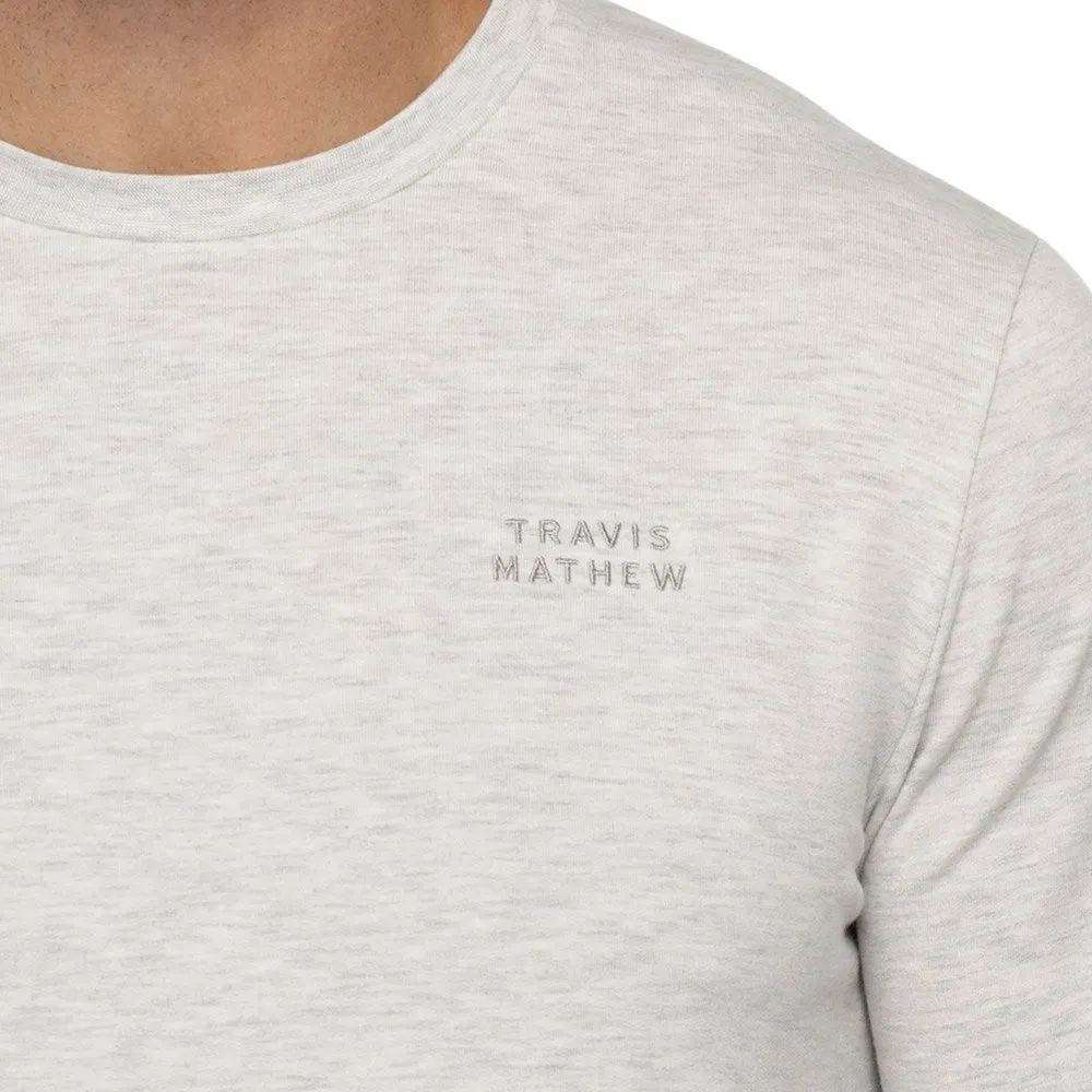 Travis Mathew Gulf City Crewneck - Heather Light Grey