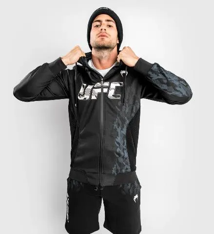 UFC Venum Authentic Fight Week Men's Zip Hoodie Size XXS-M Black